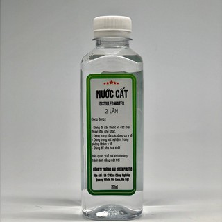 NƯỚC CẤT 2 LẦN CHAI 350ML