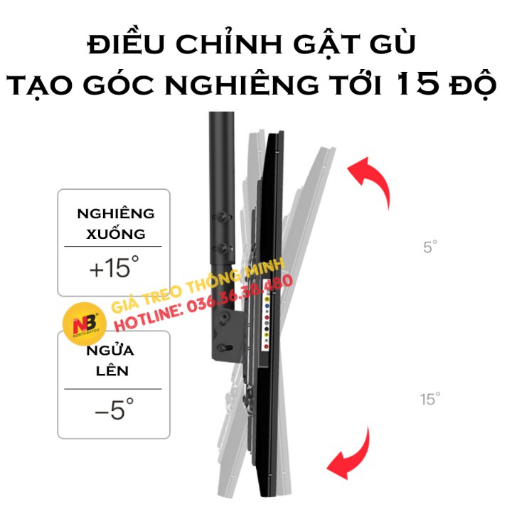 Giá Treo Tivi Thả Trần NB T560 32 - 43 - 50 - 55 - 65 Inch Treo - Giá Treo Tivi Trên Trần Nhà Đa Năng