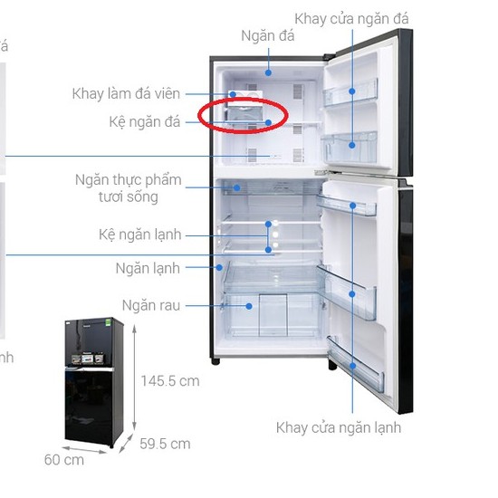 [Mã ELHA22 giảm 5% đơn 300K] Khay đựng đá tủ lạnh Panasonic - NR-BL268PSVN