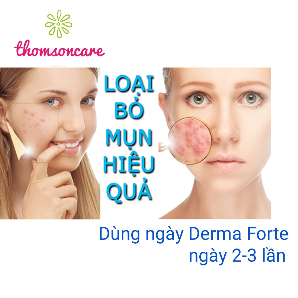 Derma Forte - Kem ngừa mụn, hết sẹo - Tuýp 15g cho mụn trứng cá, đầu đen, sạch bã nhờn | BigBuy360 - bigbuy360.vn