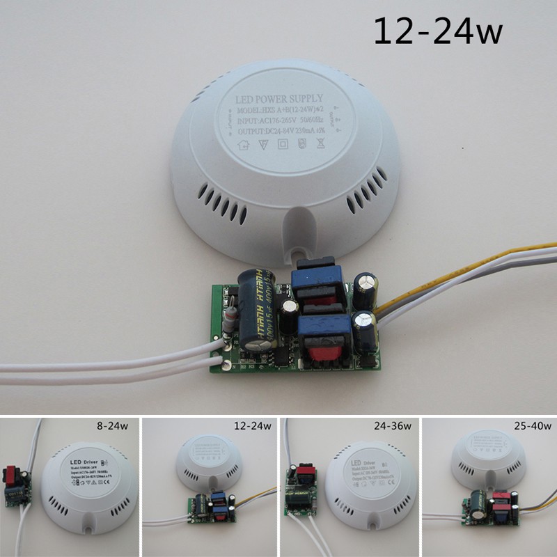 Đầu chuyển đổi nguồn từ AC sang DC cho mạch đèn LED trần nhà 176-265V 8-40W