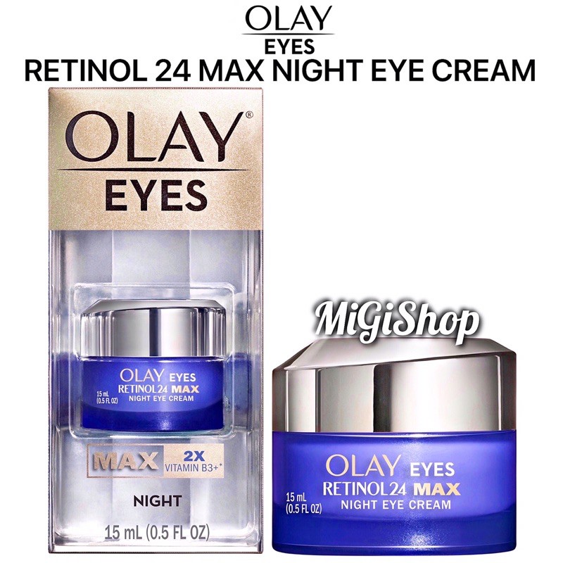 [Hàng Mỹ] Kem Mắt Olay Retinol 24 Max Night Eye Cream 15ml