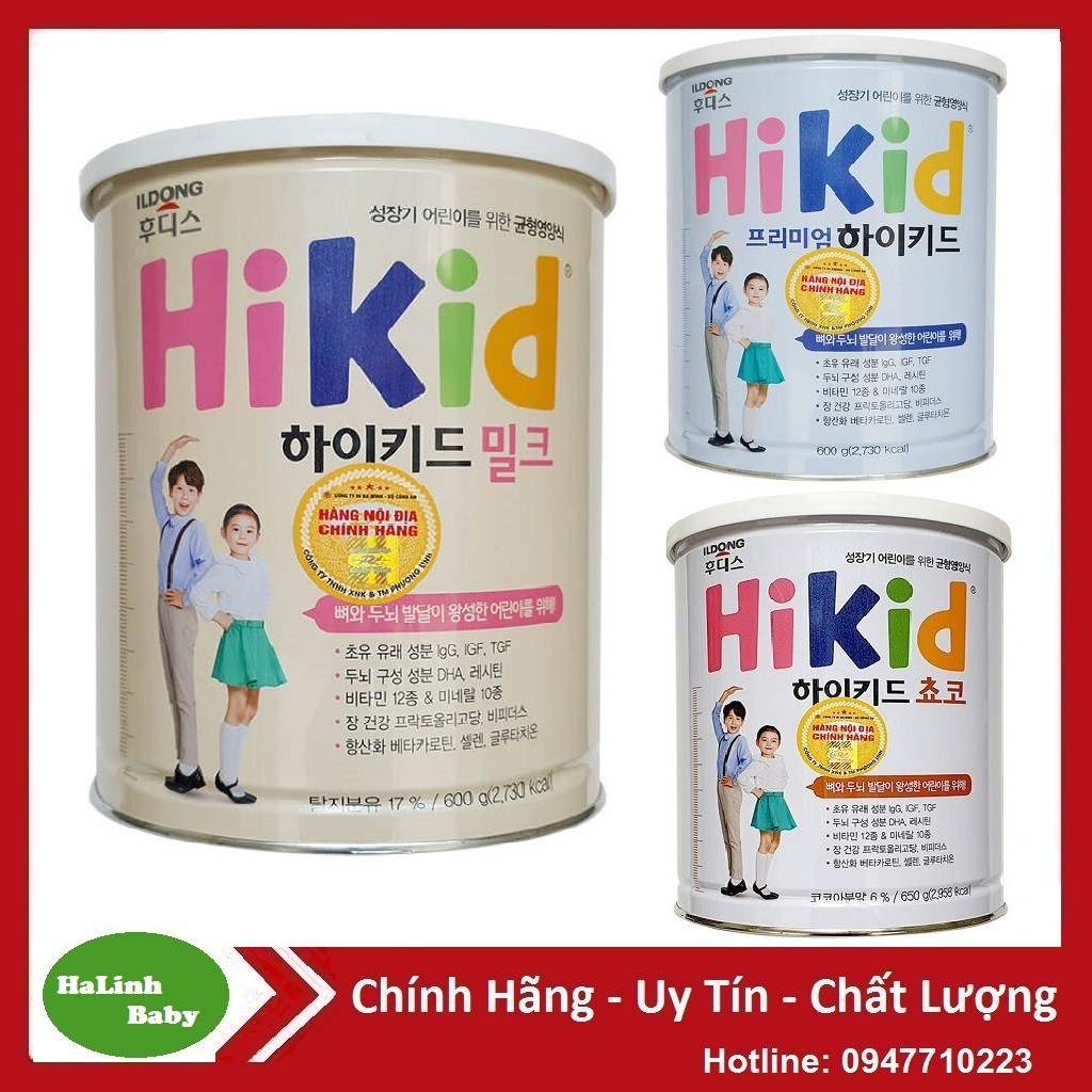 Sữa Hikid vani 600g.Date 2023