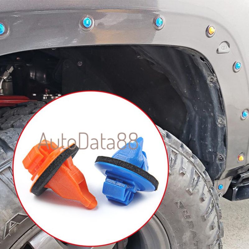 Set Đinh Tán 50 Cái Chốt Nhựa Ốp Dè Chắn Bùn cho xe Toyota , Lexus