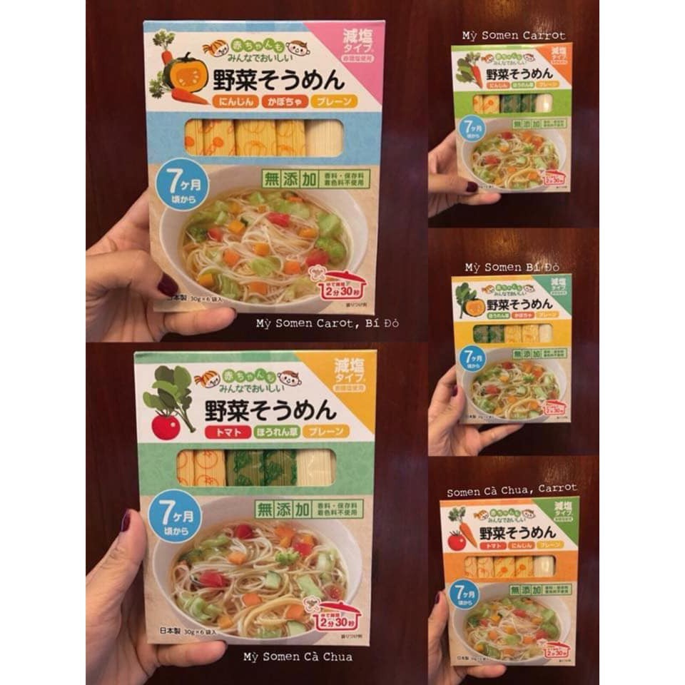 MÌ Somen Ryohin Nhật 180gr cho bé ăn dặm từ 7 tháng