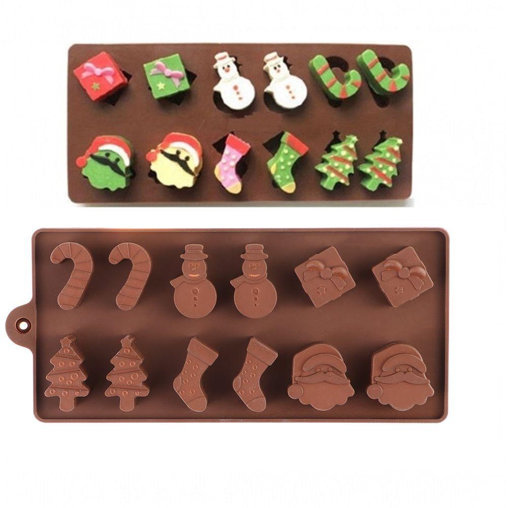 SUENIN Khuôn Làm Bánh Chất Liệu Silicone Tự Làm Hình Ông Già Noel