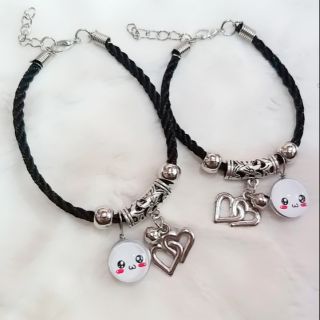 Vòng tay đôi 35k / 1 cặp ( 2 cái ) . dây xoắn đen hình tròn cặp phụ kiện.