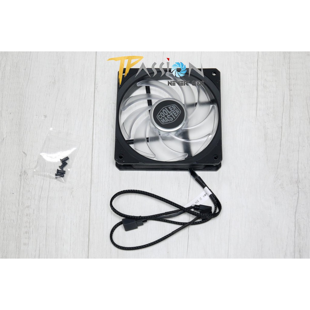 Quạt Fan Case 12cm Cooler Master MasterFan SF120R ARGB - Tốc độ 2000rpm mạnh mẽ, quay êm, PWM, LED ARGB đa màu rainbow