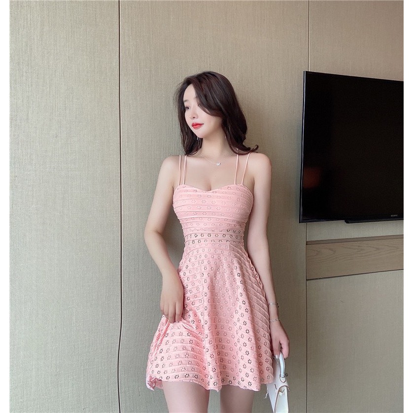 Váy đầm nữ ❤️ FREESHIP ❤️  Váy 2 dây dáng xòe có mút ngực siêu xinh | BigBuy360 - bigbuy360.vn