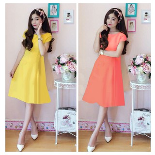 Đầm Suông / Đầm Bầu / Đầm Voan có tay dài qua gối