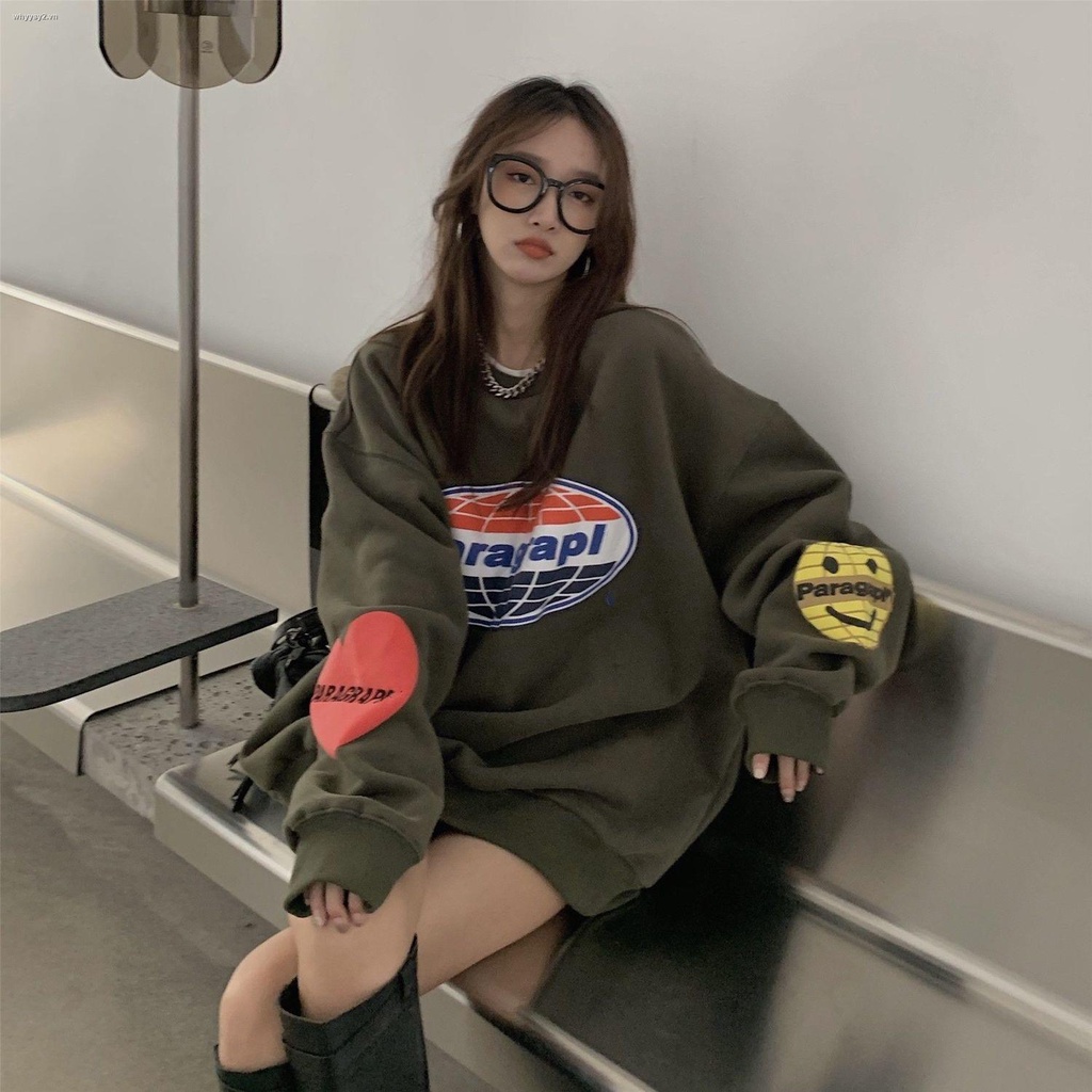 ✉Áo khoác sweater mỏng tay dài dáng rộng thời trang xuân thu Hàn Quốc mới 2021