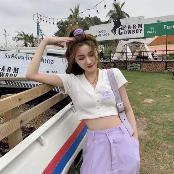 Áo Croptop Thêu Ô VBuông K&A( Shop Bán Áo Croptop Đẹp) cho bạn tự tin dạo phố