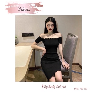 Váy body trễ vai