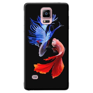 Ốp lưng Samsung Galaxy Note 4, Note 5, Note 7, Note 8, Note 9 in hình Cá Betta xanh đỏ