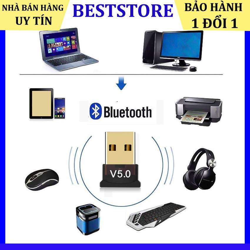 Usb phát Bluetooth 5.0 cho pc, loa tp link thiết bị kết nối âm thanh cho máy tính để bàn