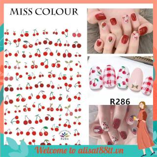 Giấy họa tiết dưa hấu trang trí cho móng tay bắt mắt sành điệu