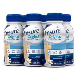 1 LỐC 6 CHAI SỮA NƯỚC VỊ VANI ABBOTT ENSURE ORIGINAL ADULT - VANILLA/MỸ