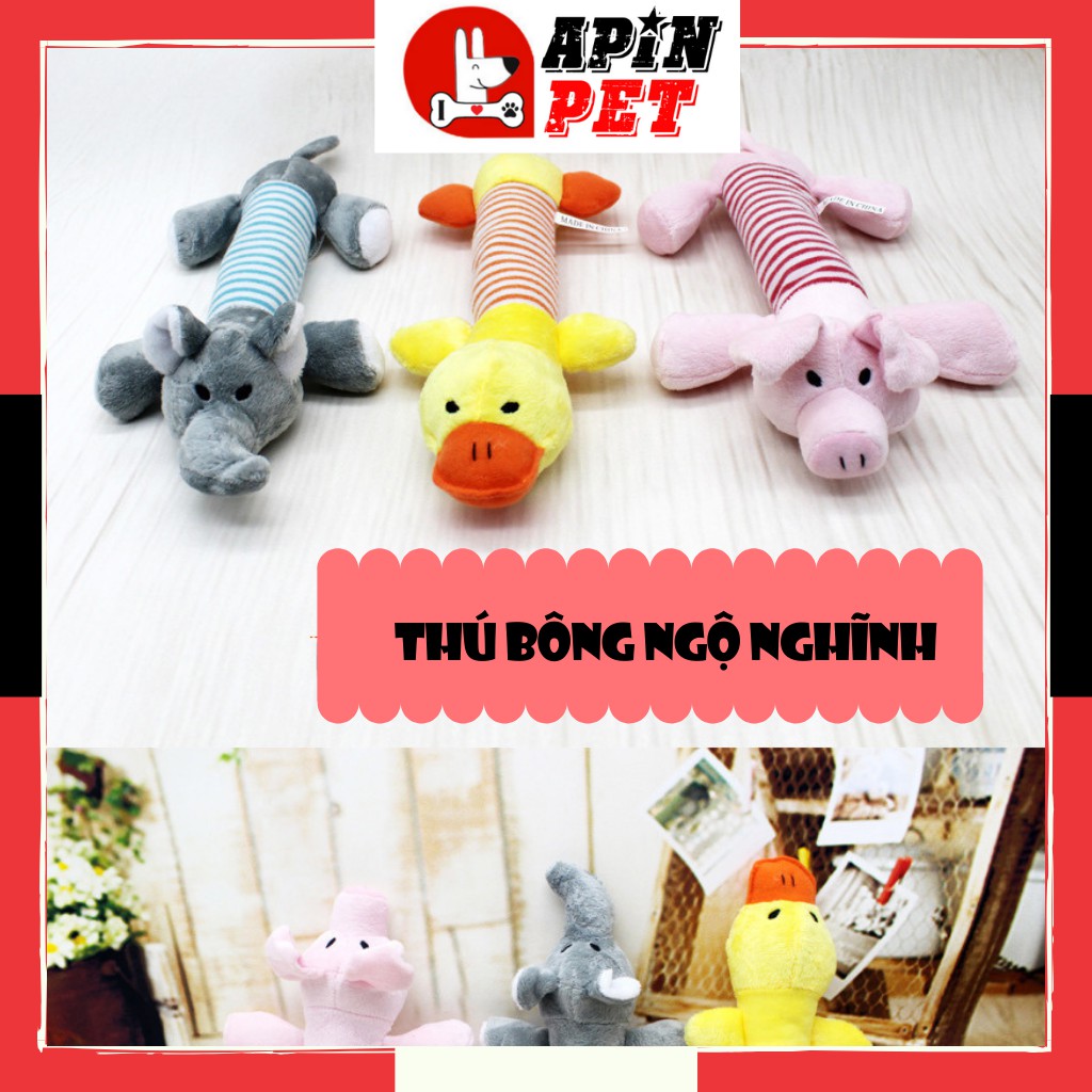 [Mã 44FMCGSALE1 giảm 10% đơn 250K] Đồ Chơi Cho Chó Mèo Gặm Hình Thú Ngộ Nghĩnh-Shop Apin Pet