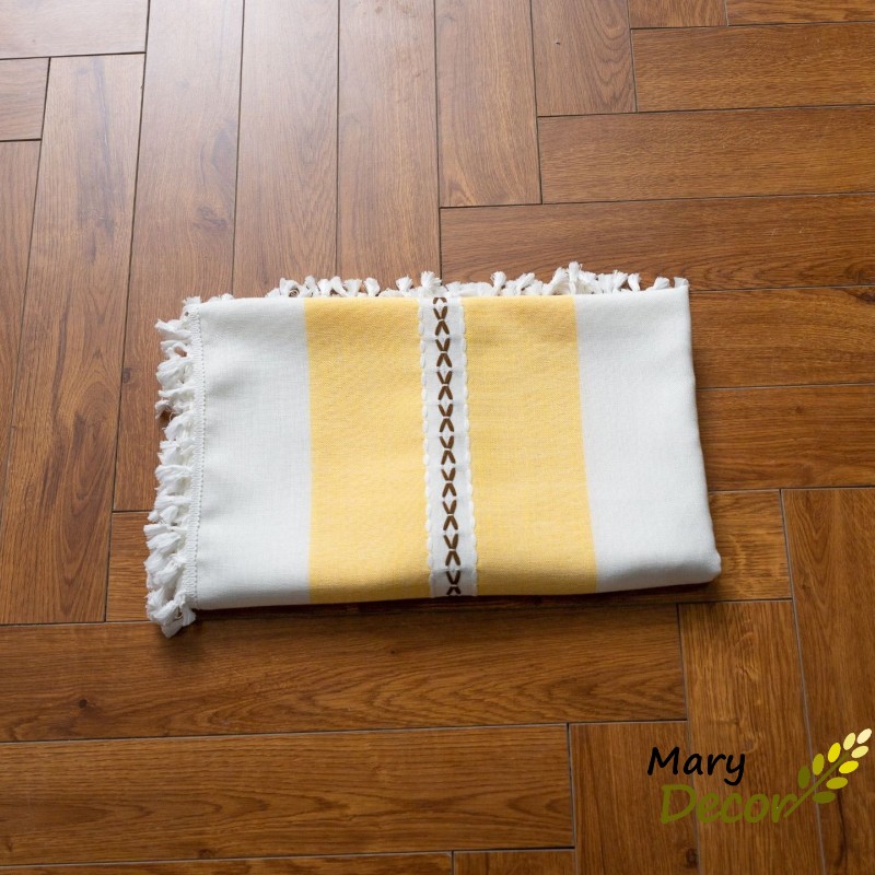 Khăn trải bàn cao cấp Mary Decor chất liệu cotton thêu - KBCC20