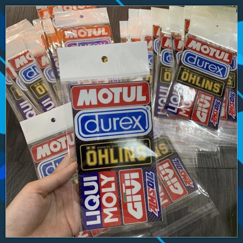 Tem phản quang Motul,durex,ohlins...