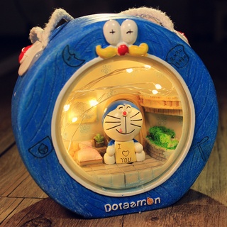 Đèn ngủ để bàn hình Doraemon 3D dễ thương