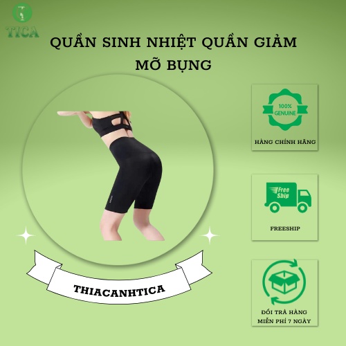 [ Dáng lửng - Loại 1 ] Quần Đổ Mồ Hôi Giảm Mỡ Bụng HelloGym, Quần Sinh Nhiệt Giảm Mỡ Bụng Tráng Bạc Nano Nhật Bản