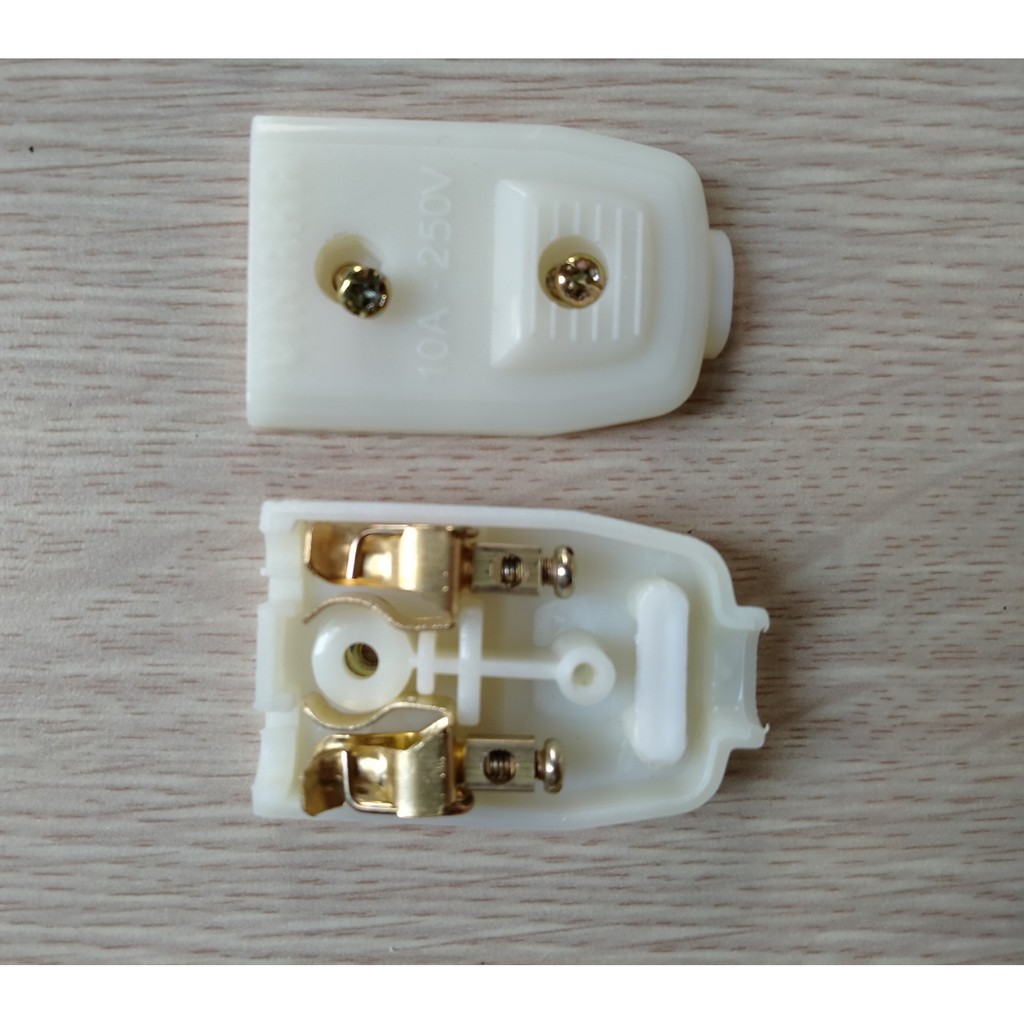 Phích Cắm Chân Dẹt 10A, Phích Cắm Âm 10A Vinaka