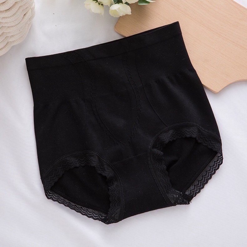 Quần lót gen bụng nâng mông mã 213 Quần lót nữ cotton phối ren cạp cao gen bụng - quần chíp nữ hàng cao cấp