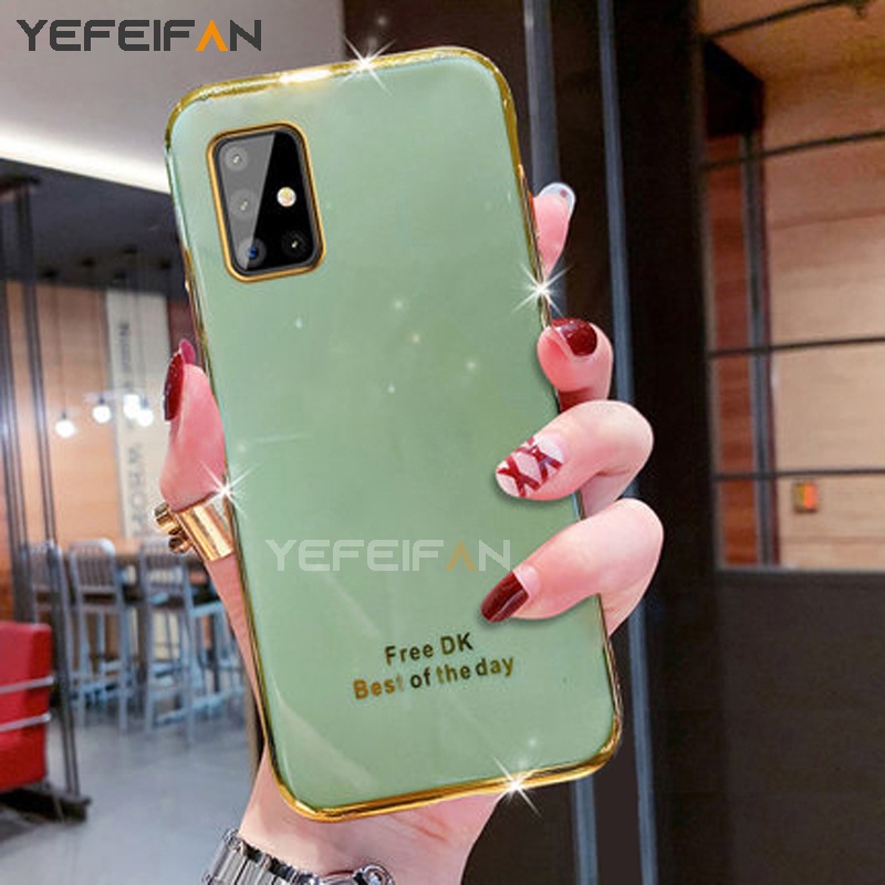Ốp điện thoại bằng tpu mềm mạ điện chống rơi cho SAMSUNG A71 5G A01 A02 A02S A70 A70S A80 A20 A20S