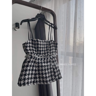 Set dạ tweed houndstooth mimee