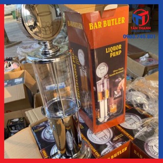 Bình rượu 1 lit có vòi bơm tiện dụng hình cây xăng.