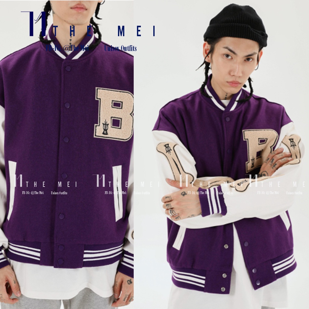 HÀNG SẴN - Varsity Jacket - Áo khoác - Hàng chuẩn M.E & Blackair