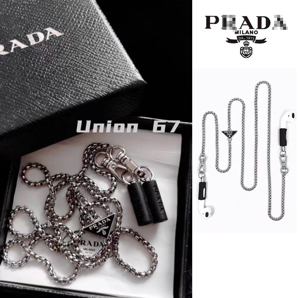 Titanium Steel Metal Chain For Apple Airpods 1 2 3 Pro Huawei Bluetooth Headset Anti Loss Chain Mask Chain Necklace Fashion Multifunctional Design couple chain