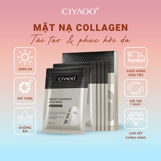Mặt Nạ Dưỡng Ẩm Da Hoàng Kim CIYAOO Chống Lão Hoá Giúp Da Căng Mịn (28ml x 5miếng)