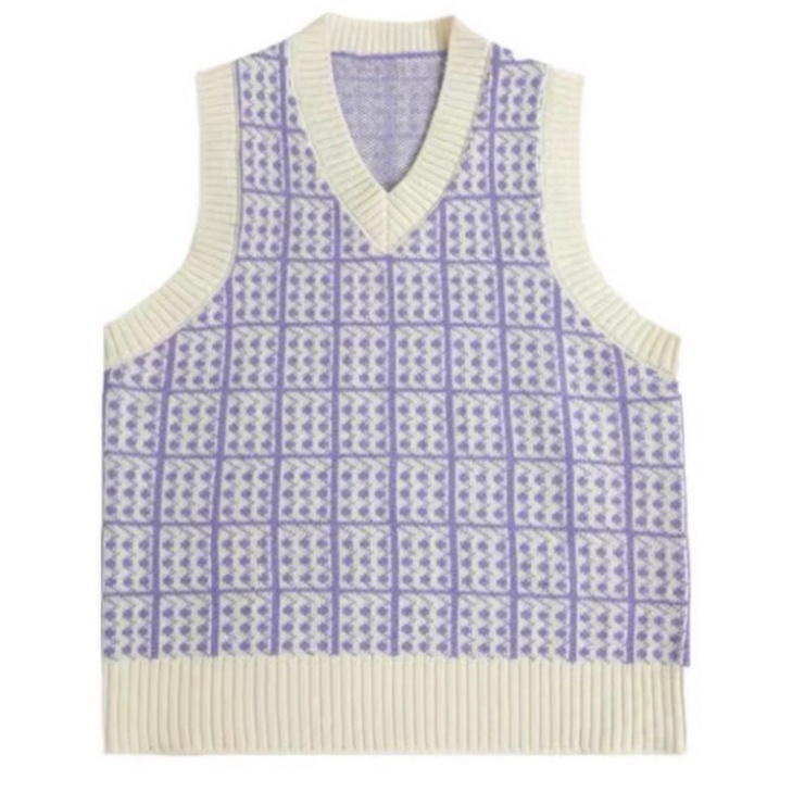 Gile Len Nữ FreeSize, Áo Len Gile Nữ Kẻ Caro Xanh Sóng Hàng Quảng Châu Cực Đẹp | BigBuy360 - bigbuy360.vn