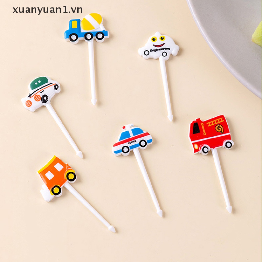 Set 6 / 8 / 10 Nĩa Ăn Trái Cây Mini Phong Cách Halloween
