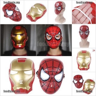 1 Mặt Nạ Siêu Anh Hùng Cho Trẻ Em Và Người Lớn Avengers Spiderman Iron Man