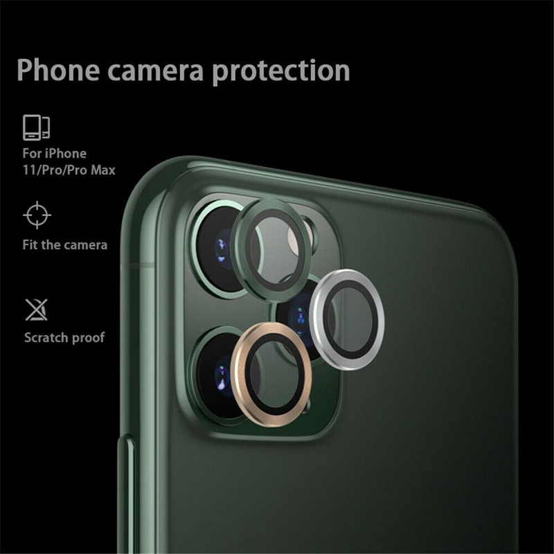 iPhone 13 Pro Max Lens Glass Metal Ring Tempered Glass Full Cover Camera Protector For iPhone 12Pro Max 13 12Mini Protective Cap