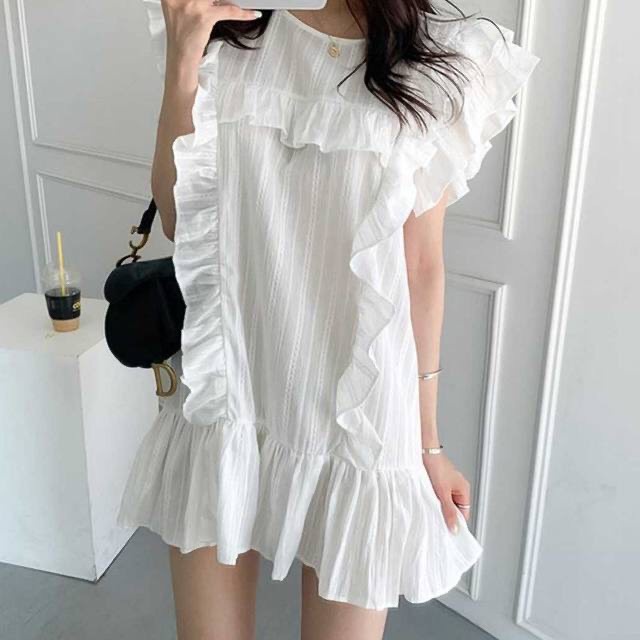 Đầm F.R.E.D.Y Thô Thêu Dáng Suông - Hàng xuất dư 100%