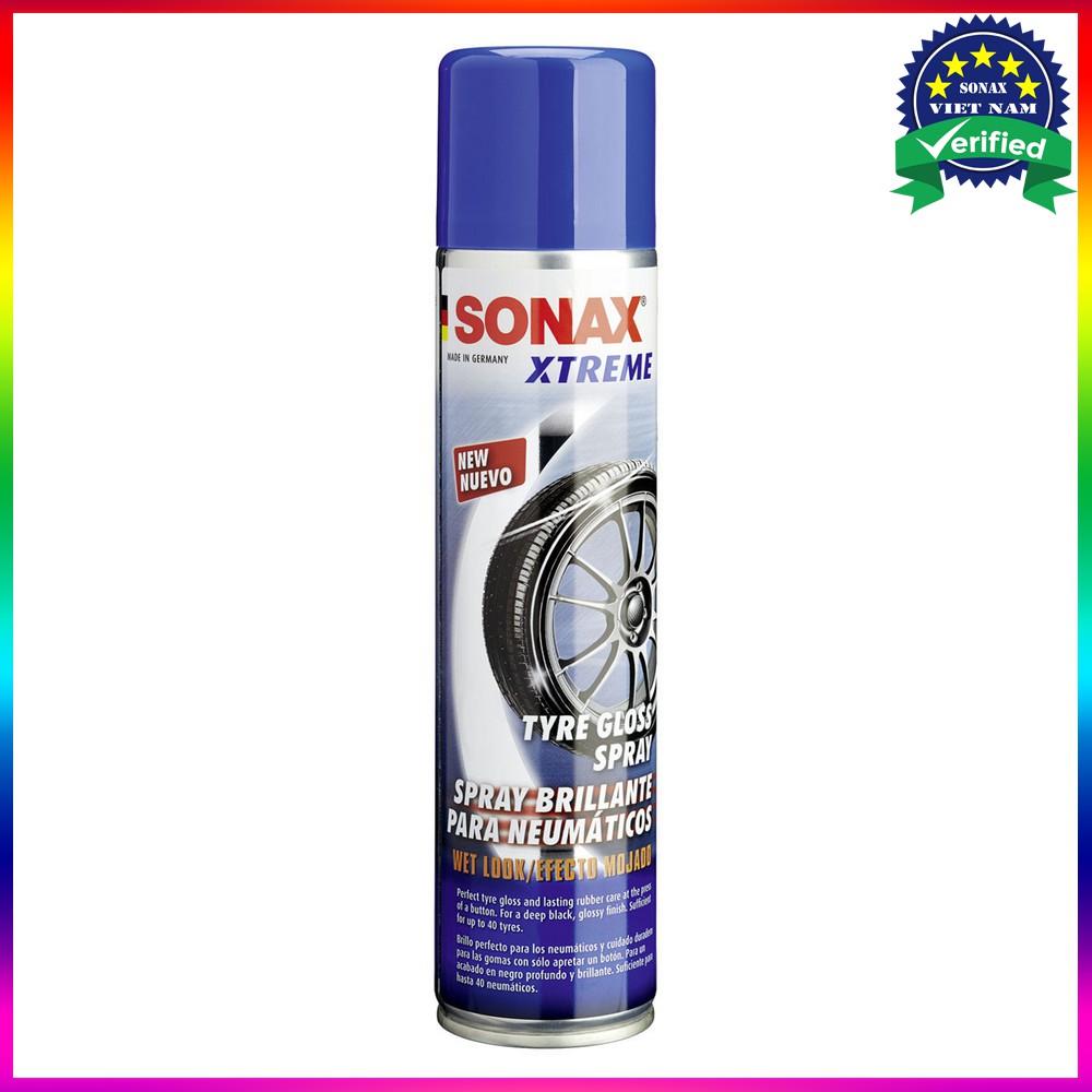 Chai xịt bảo dưỡng lốp vỏ xe Sonax Xtreme Tyre Gloss Spray 400ml