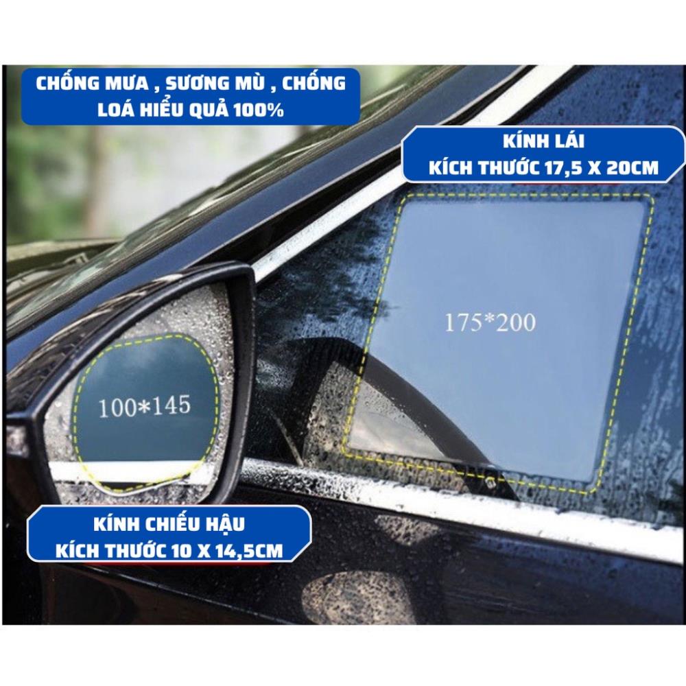 Miếng Dán Nano Cao Cấp Chống Bám Nước Hiểu Qủa Cho Kính Chiếu Hậu Ôtô Sản Phẩm Không Thể Thiếu Cho Mùa Mưa K183