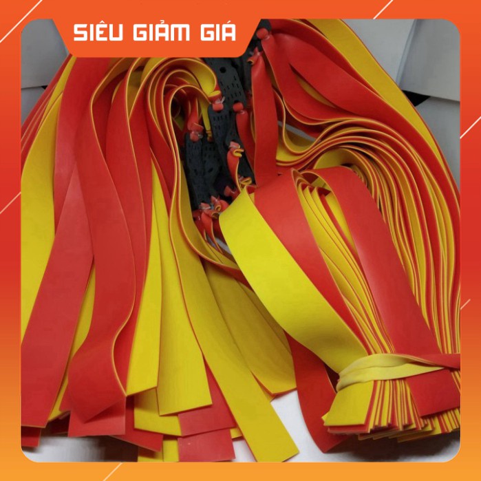 COMBO 05 DÂY CAO SU 2 LỚP - LOẠI DÂY 1.0MM - KHỔ DÀI 22CM 1 BÊN - ĐỒ CÂU NGỌC HẢI