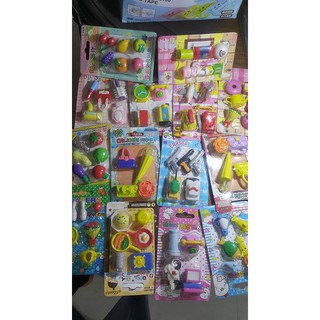 combo 10 vĩ gôm thức ăn xinh xắn