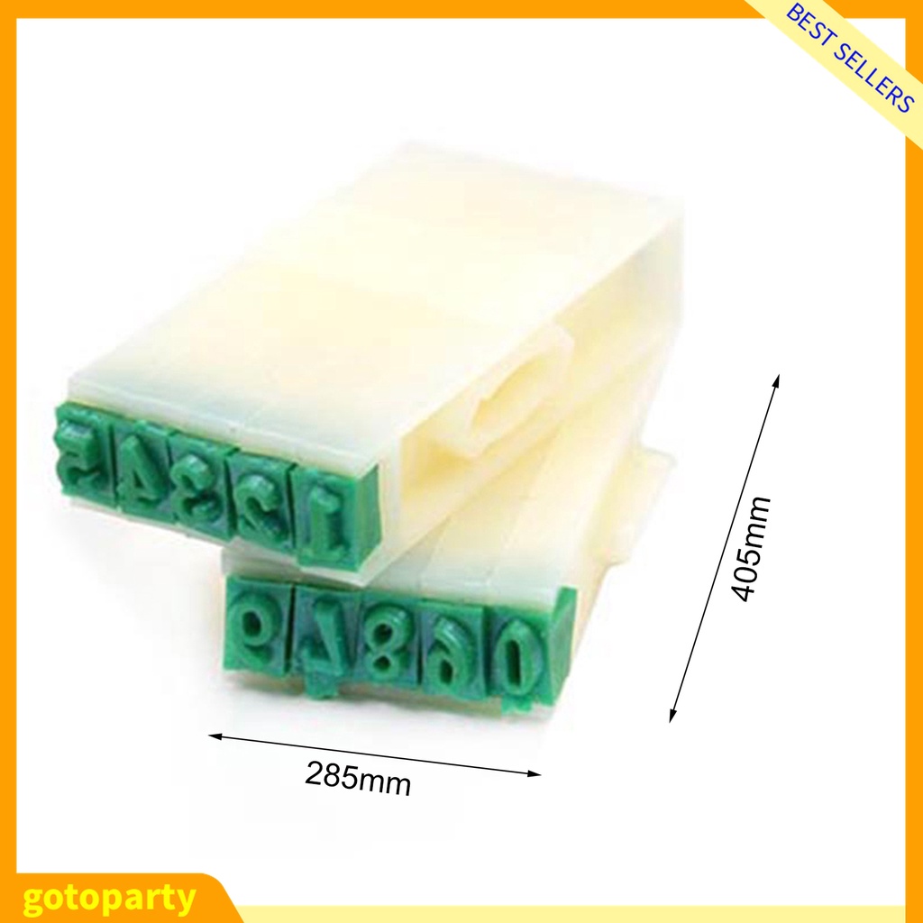 Bộ con dấu hình chữ cái và số bằng nhựa