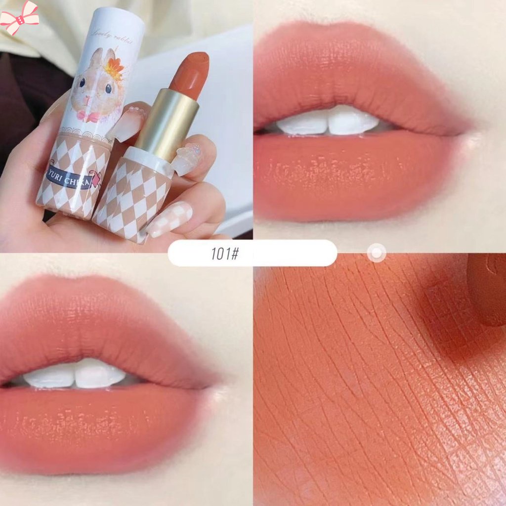 Son Môi Chất Nhung Lì Lâu Trôi Không Dính Thiết Kế Vỏ Hình Ống Giấy Độc