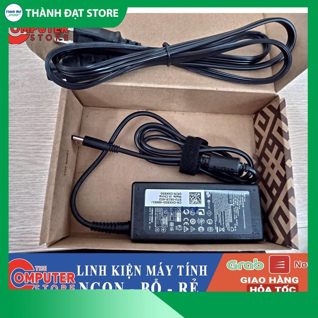 Sạc Laptop Dell 19.5V - 3.34A - 65W Chân Kim Nhỏ Loại Tốt  dùng cho Dell 5568 3558 3458