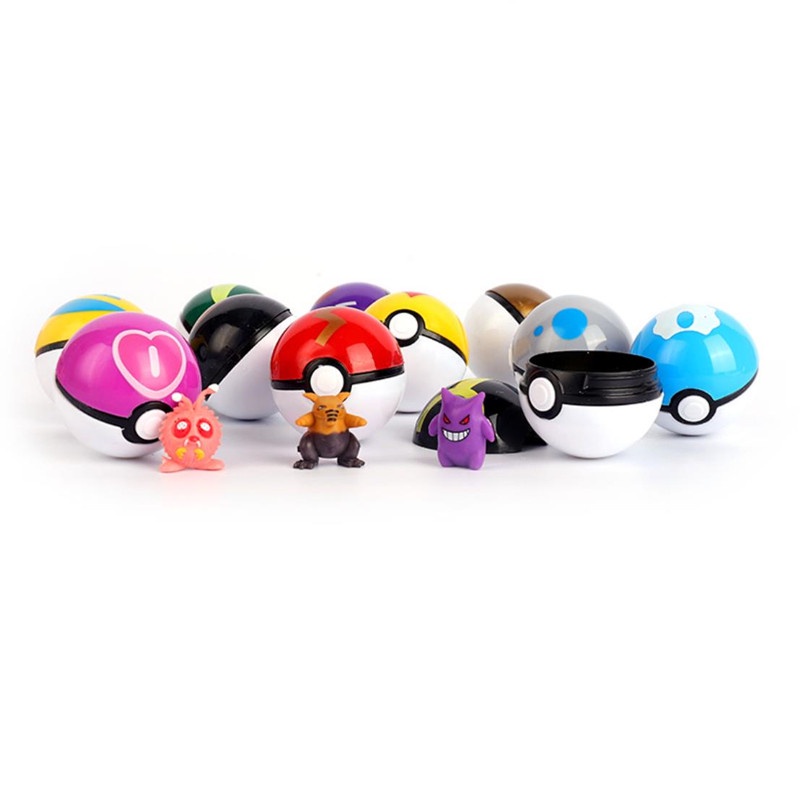 Set 12 Quả Bóng Pokemon Đồ Chơi Cho Bé