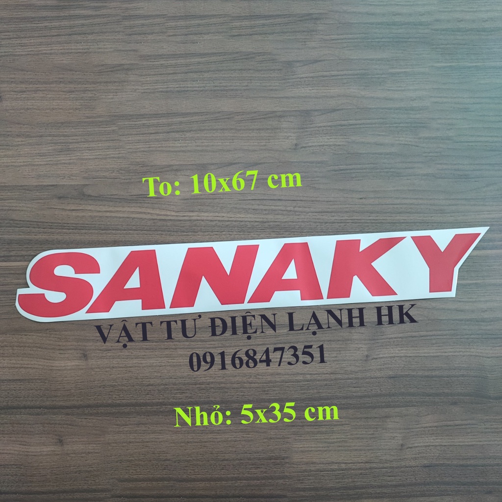 Tem decal dán tủ đông mát tủ kem sanaky - alaska decan trang trí