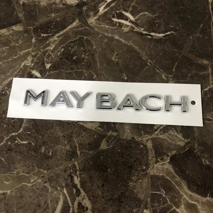 Decal tem chữ Maybach dán đuôi xe ô tô G80709