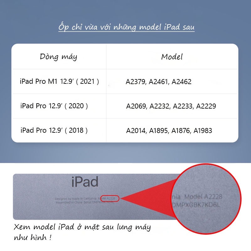 Ốp lưng Dux Ducis iPad Pro 12.9 inch  Kiểu bao da, Chống cong iPad, Nắp nam châm